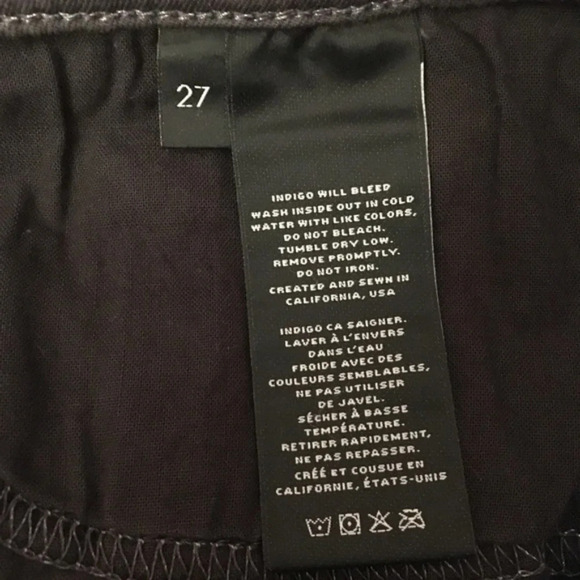 J Brand Demented Grey Distressed Stretch Jeans - Picture 5 of 6